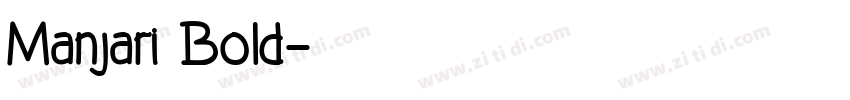 Manjari Bold字体转换
